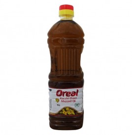 Oreal Kacchi Ghani Mustard Oil  Plastic Bottle  1 litre